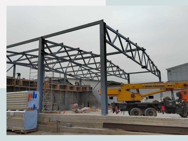 Строительство цехов в Тобольске