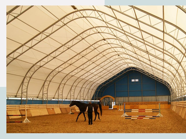 Строительство конных манежей в Тобольске