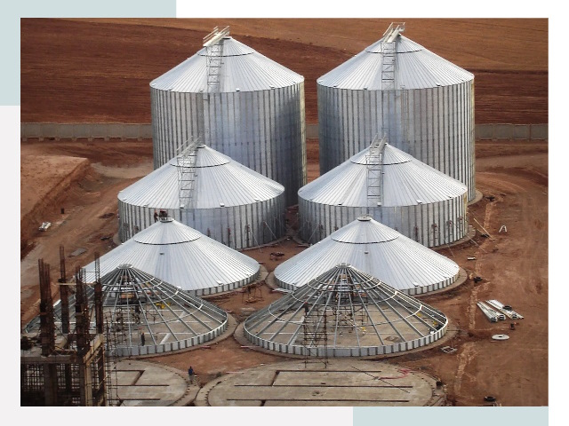 Строительство зерновых силосов в Тобольске