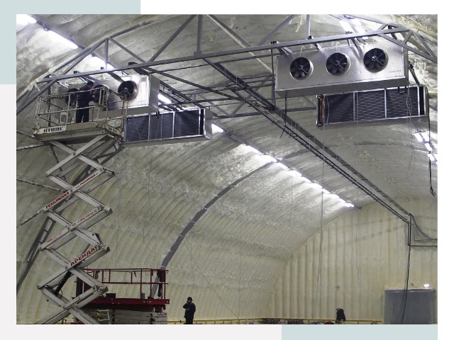 Оснащение ангаров в Тобольске