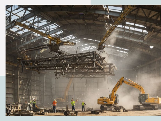 Демонтаж ангаров в Тобольске от 610 руб. за м²