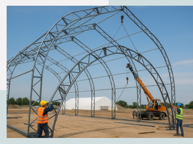 Монтаж ангаров в Тобольске от 610 руб. - Надежно и быстро